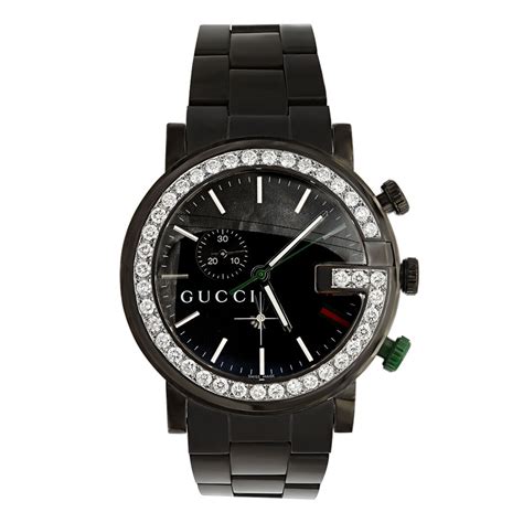 men's Gucci watch diamond bezel